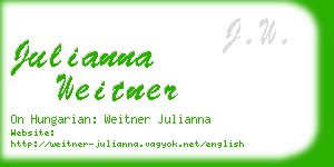 julianna weitner business card